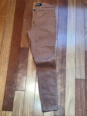 Express Rust Brown Skinny Stretch Pants